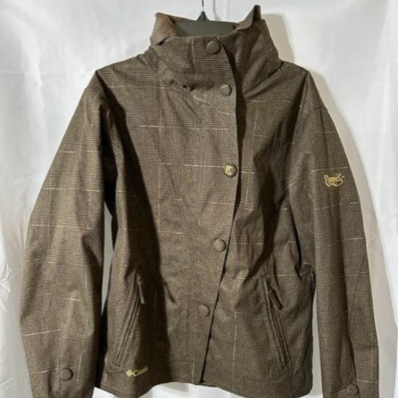 Columbia Convert Brown Gold Snow Jacket Sz L - Picture 1 of 13